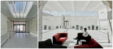 imagem de ambientes interiores com grandes entradas de luz natural
